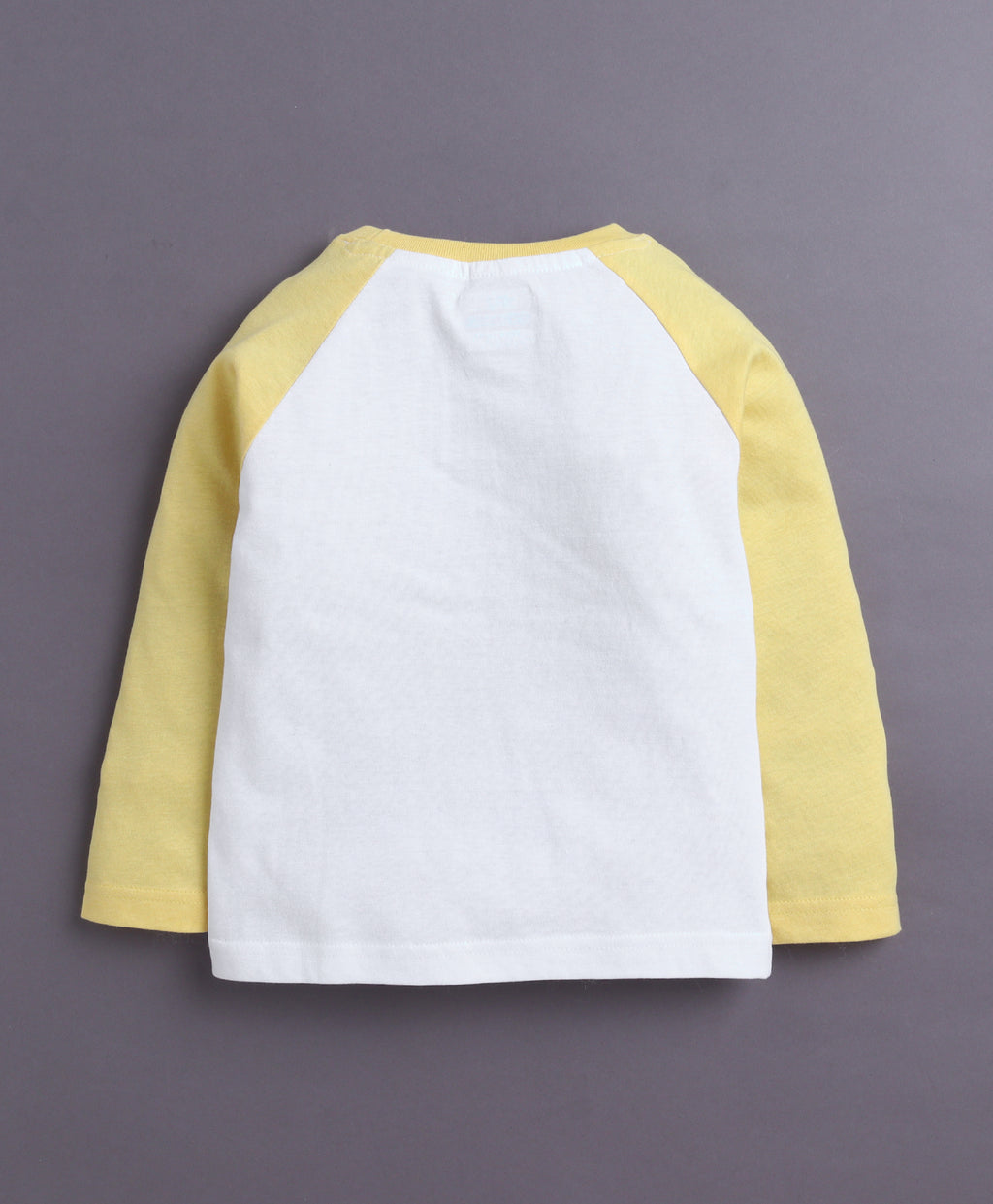 Bumzee Yellow & White Graphic Print T-Shirt & Pyjama Set, Full Sleeves