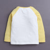 Yellow & White Boys Full Sleeves Cotton T-Shirt & Pyjama Set