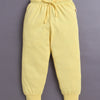 Yellow & White Boys Full Sleeves Cotton T-Shirt & Pyjama Set