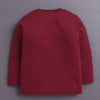 Wine Girls Full Sleeves Cotton T-Shirt & Pyjama Set