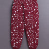 Wine Girls Full Sleeves Cotton T-Shirt & Pyjama Set
