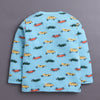 Sky Blue Boys Full Sleeves Cotton T-Shirt & Pyjama Set