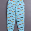 Sky Blue Boys Full Sleeves Cotton T-Shirt & Pyjama Set
