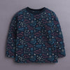 Navy Boys Full Sleeves Cotton T-Shirt & Pyjama Set