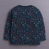 Navy Boys Full Sleeves Cotton T-Shirt & Pyjama Set