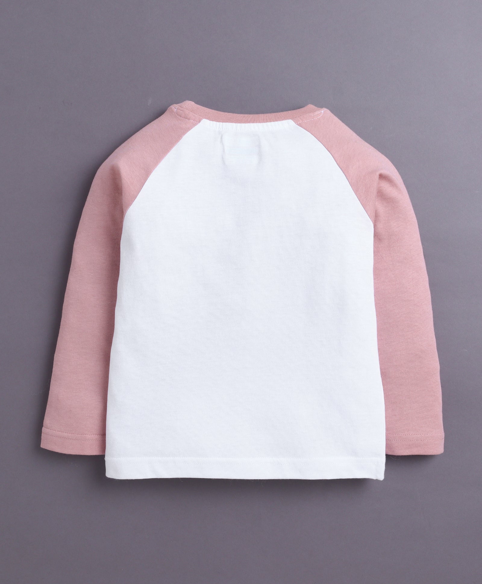 Pink & White Girls Full Sleeves Cotton T-Shirt & Pyjama Set
