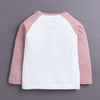 Pink & White Girls Full Sleeves Cotton T-Shirt & Pyjama Set