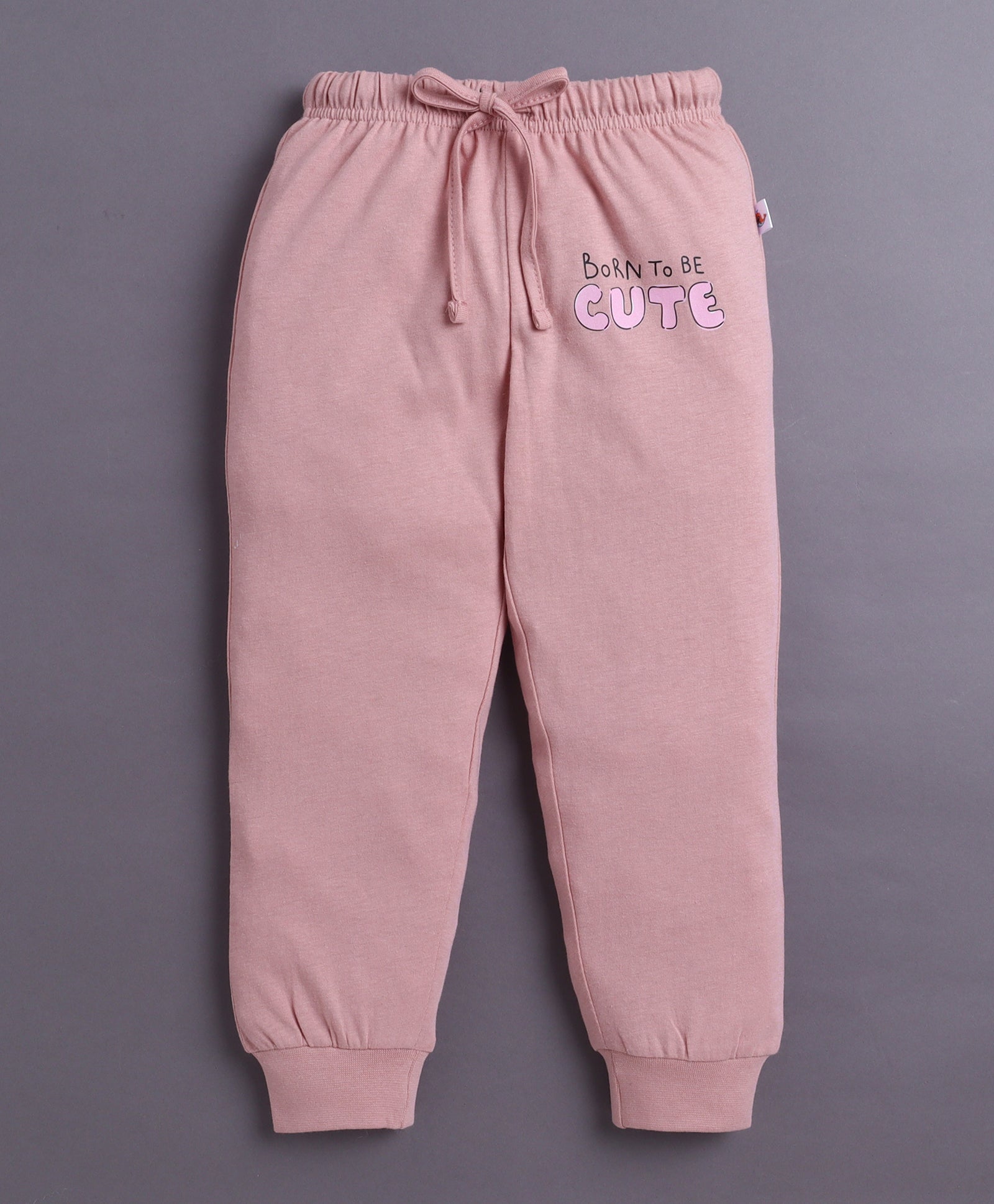 Pink & White Girls Full Sleeves Cotton T-Shirt & Pyjama Set