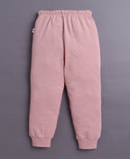 Bumzee Pink & White Animal Print T-Shirt & Pyjama Set, Full Sleeves, 100% Cotton