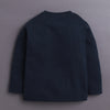 Navy & Pink Girls Full Sleeves Cotton T-Shirt & Pyjama Set