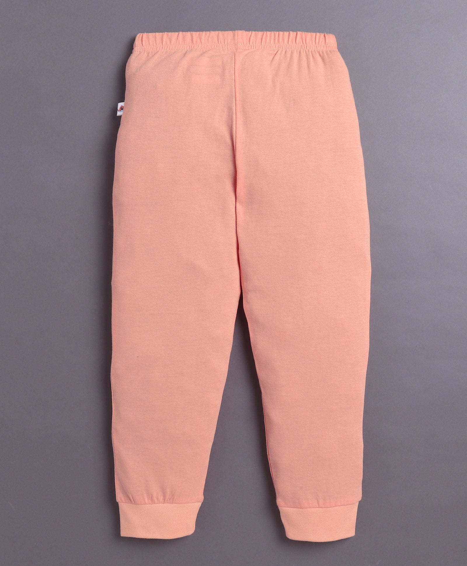 Navy & Pink Girls Full Sleeves Cotton T-Shirt & Pyjama Set