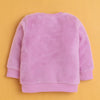Lilac & Blue Girls Full Sleeves Sweatshirt & Jogger Set