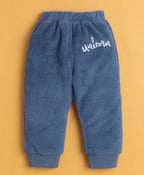 Bumzee Lilac & Blue Embroidered Sweatshirt & Jogger Set, Full Sleeves