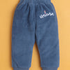 Lilac & Blue Girls Full Sleeves Sweatshirt & Jogger Set