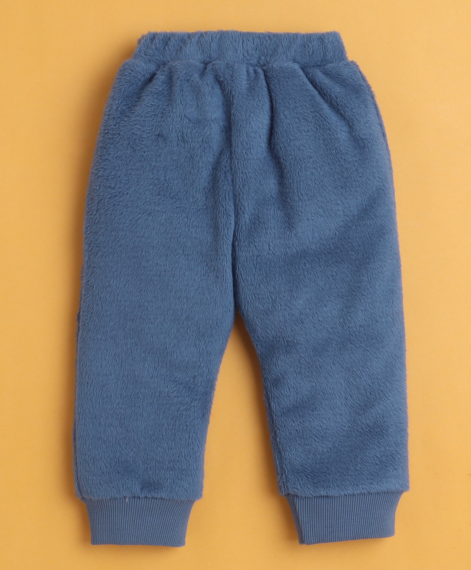 Lilac & Blue Girls Full Sleeves Sweatshirt & Jogger Set