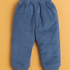 Lilac & Blue Girls Full Sleeves Sweatshirt & Jogger Set