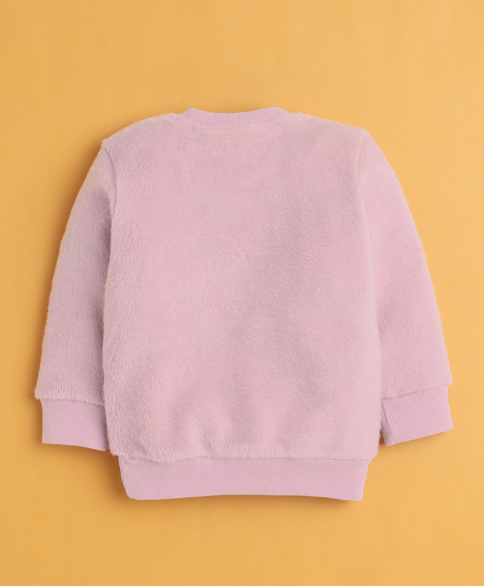 Mauve & Pink Girls Full Sleeves Sweatshirt & Jogger Set