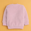 Mauve & Pink Girls Full Sleeves Sweatshirt & Jogger Set