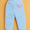 Pink & Sky Blue Girls Full Sleeves Sweatshirt & Jogger Set