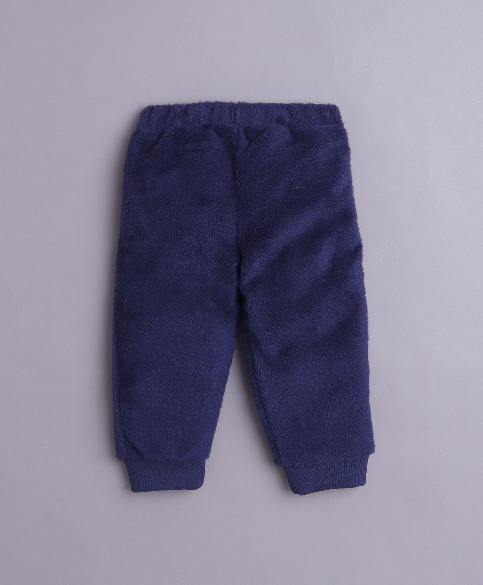 Grey & Navy Boys Full Sleeves Sweatshirt & Jogger Set