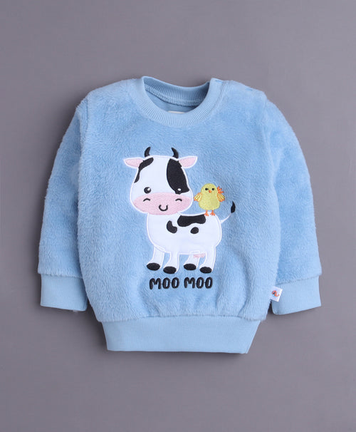 Blue Boys Full Sleeves Sweatshirt & Jogger Set