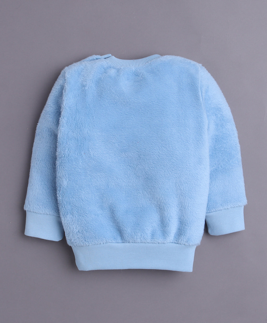 Bumzee Blue Embroidered Sweatshirt & Jogger Set, Full Sleeves