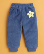 Bumzee Sea Green & Blue Embroidered Sweatshirt & Jogger Set, Full Sleeves