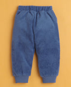 Bumzee Sea Green & Blue Embroidered Sweatshirt & Jogger Set, Full Sleeves