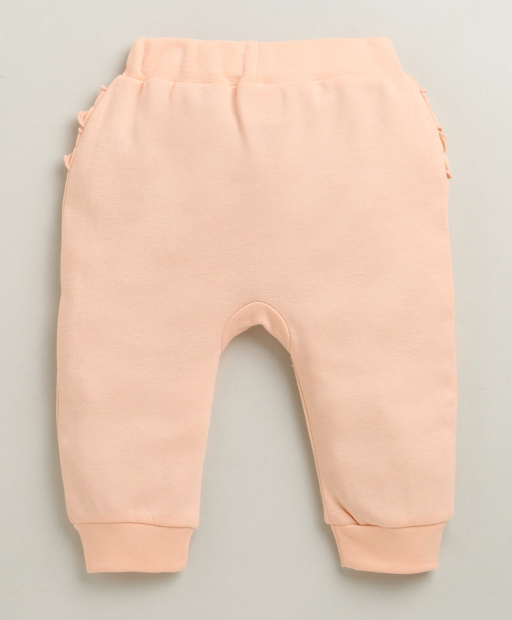 Bumzee Peach & White Animal Print Jabla & Pyjama Set, Full Sleeves, 100% Cotton