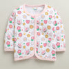Pink & White Baby Girls Full Sleeves Jabla & Pyjama Set