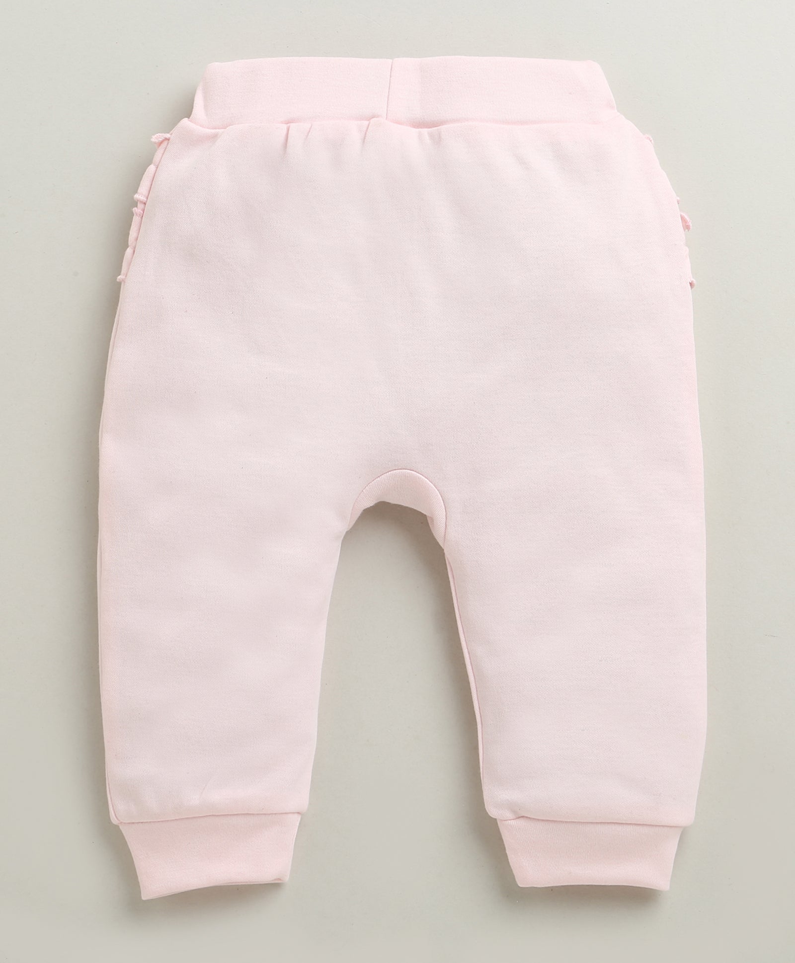 Pink & White Baby Girls Full Sleeves Jabla & Pyjama Set
