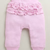 Lilac & White Baby Girls Full Sleeves Jabla & Pyjama Set