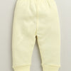 Yellow & White Baby Boys Full Sleeves Jabla & Pyjama Set