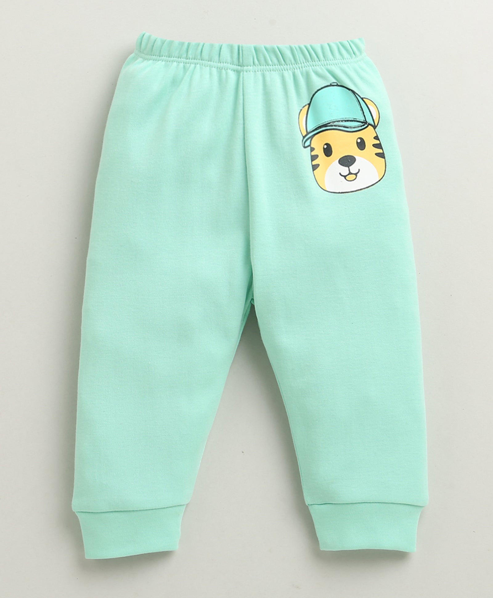 Mint Green & White Baby Boys Full Sleeves Jabla & Pyjama Set