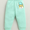 Mint Green & White Baby Boys Full Sleeves Jabla & Pyjama Set
