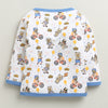 Blue & White Baby Boys Full Sleeves Jabla & Pyjama Set
