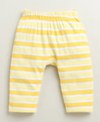 Bumzee Sky Blue & Yellow Animal Print Diaper Pants, Pack of 2, 100% Cotton