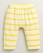 Bumzee Sky Blue & Yellow Animal Print Diaper Pants, Pack of 2, 100% Cotton