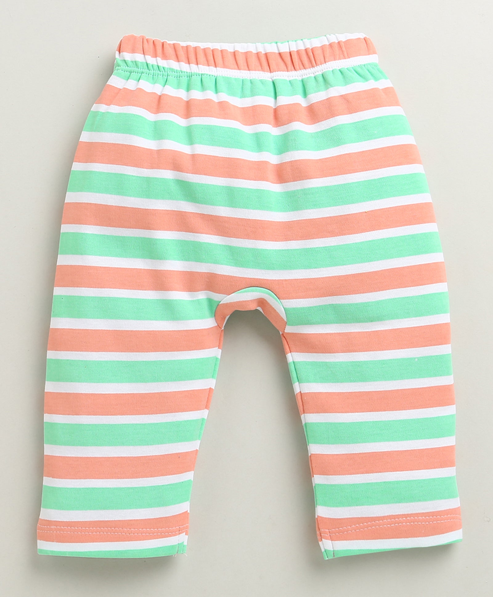 Peach & Multi Baby Boys Diaper Pants / Leggings / Pyjamas Pack Of 2