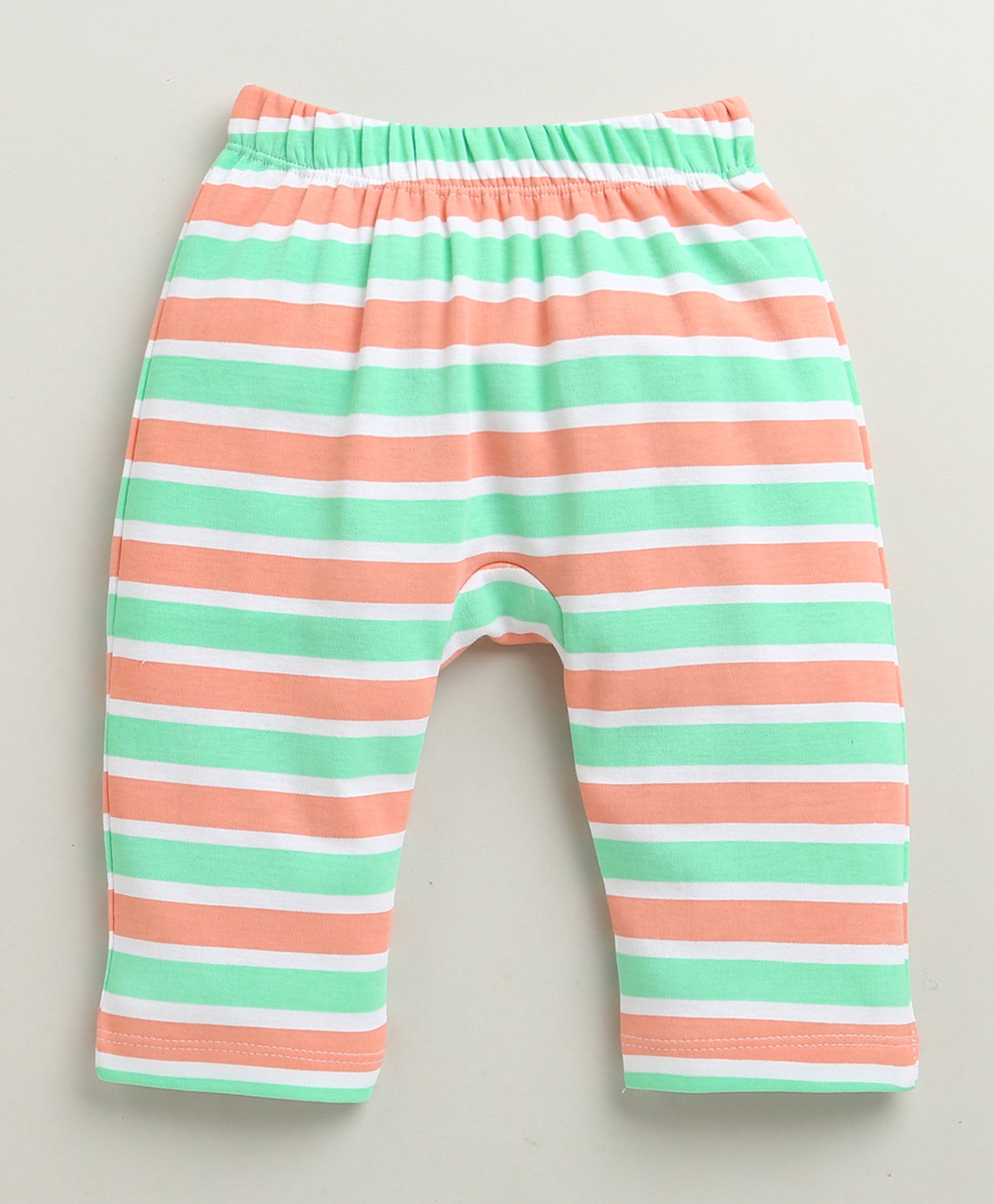 Peach & Multi Baby Boys Diaper Pants / Leggings / Pyjamas Pack Of 2