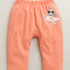 Blue & Peach Baby Girls Diaper Pants / Leggings / Pyjamas Pack Of 2