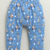 Blue & Peach Baby Girls Diaper Pants / Leggings / Pyjamas Pack Of 2