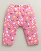 Bumzee Peach & Pink Animal Print Diaper Pants, Pack of 2, 100% Cotton
