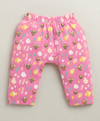 Bumzee Peach & Pink Animal Print Diaper Pants, Pack of 2, 100% Cotton