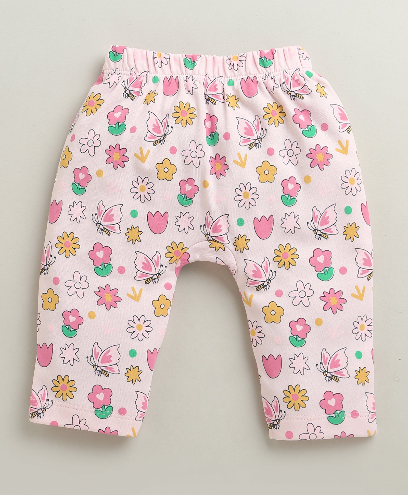 Pink & Peach Baby Girls Diaper Pants / Leggings / Pyjamas Pack Of 2