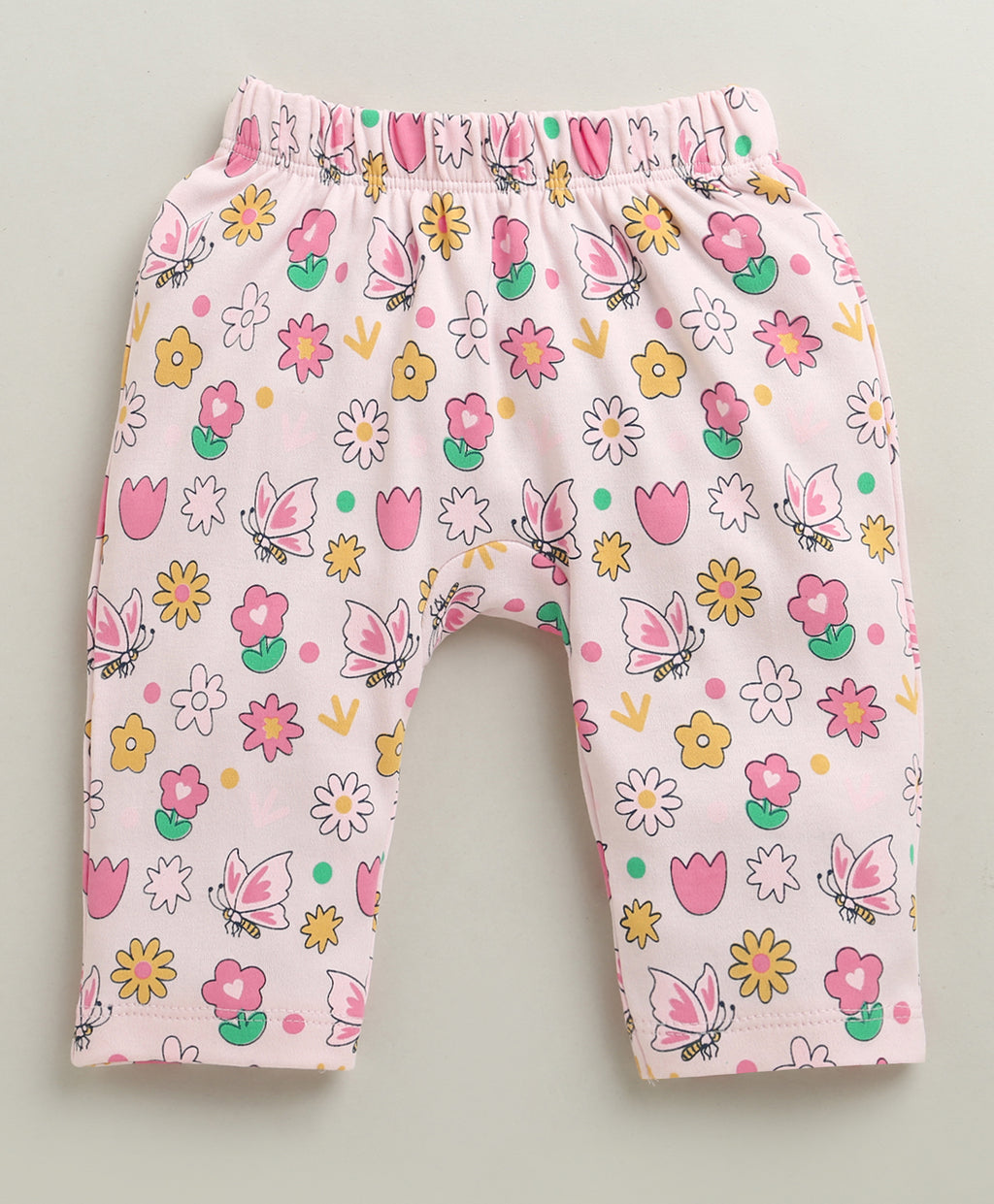 Bumzee Pink & Peach Animal Print Diaper Pants, Pack of 2, 100% Cotton