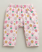 Bumzee Pink & Peach Animal Print Diaper Pants, Pack of 2, 100% Cotton