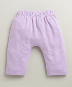 Bumzee Lilac & Lavender Graphic Print Diaper Pants, Pack of 2, 100% Cotton