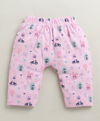 Bumzee Lilac & Lavender Graphic Print Diaper Pants, Pack of 2, 100% Cotton