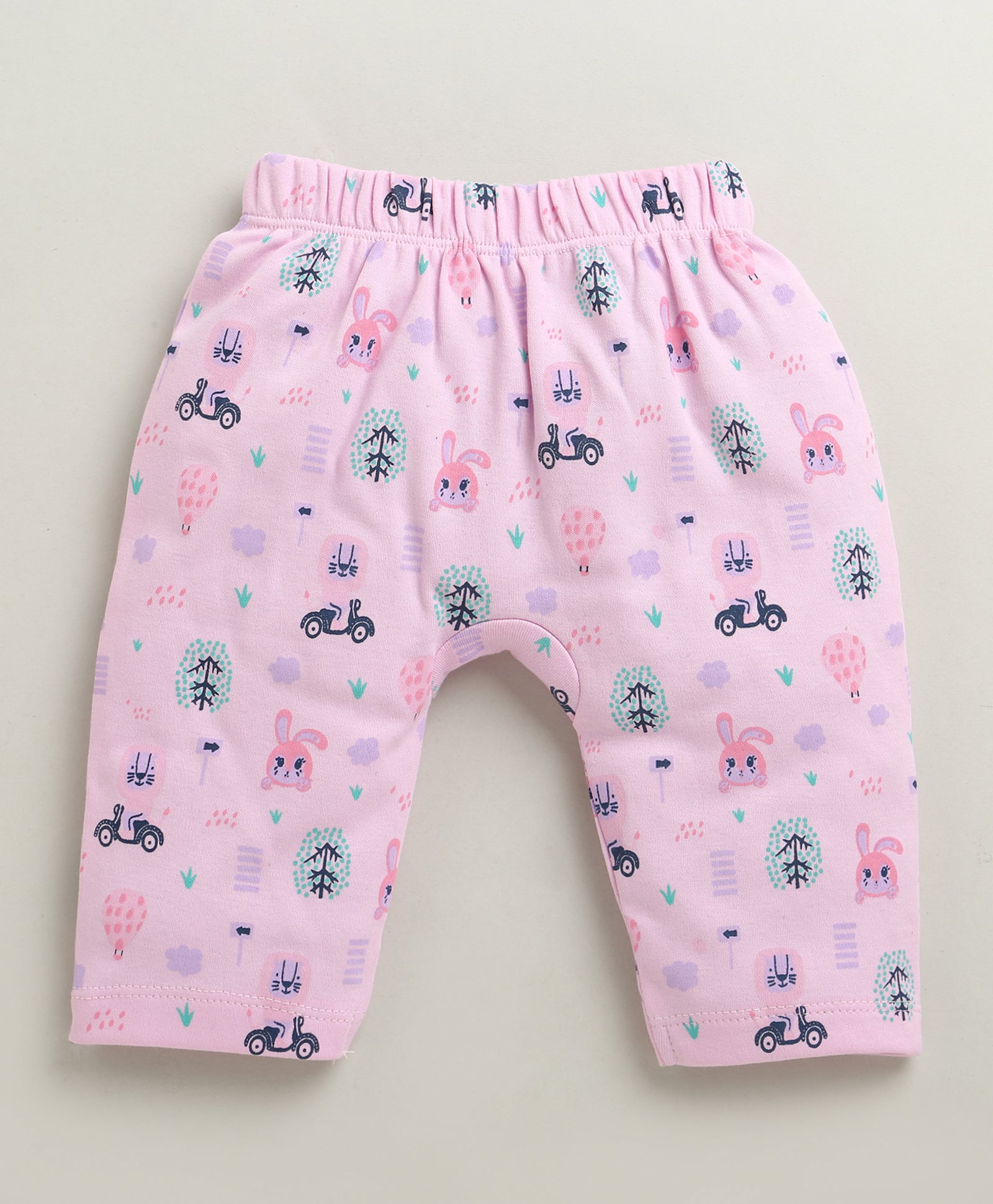 Lilac & Lavender Baby Girls Diaper Pants / Leggings / Pyjamas Pack Of 2